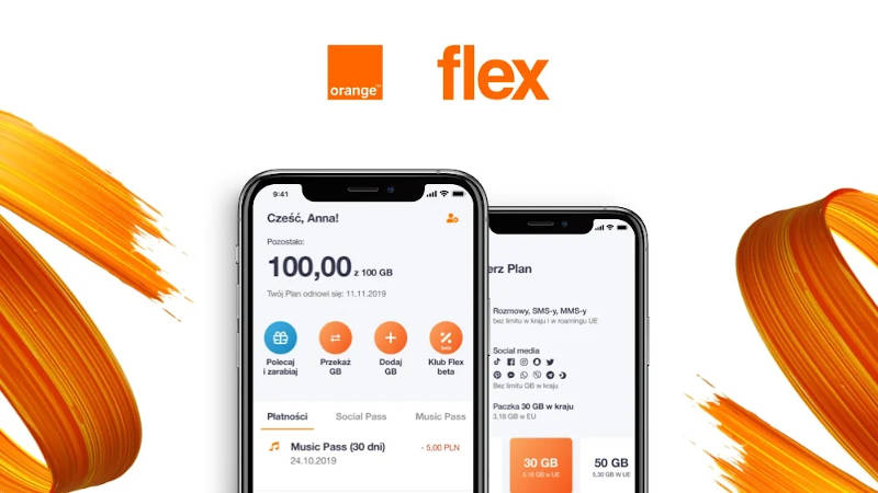 Orange Flex pakiety i kod promocyjny na miesiąc usługi za 1 zł