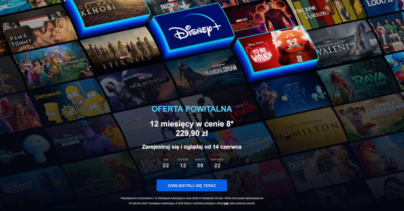 Darmowy dostęp do Disney Plus i oferta powitalna