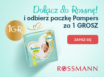 Pampers pakiet powitalny od Rossmann