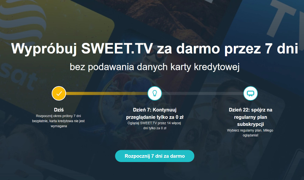 darmowy okres próbny SWEET.TV