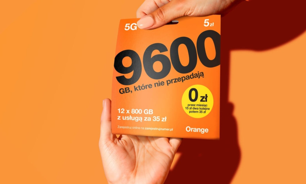 Promocja Orange 9600 GB przez rok