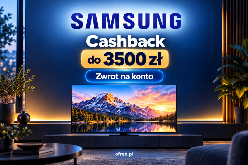 Cashback Samsung TV 2026 – do 3500 zł zwrotu