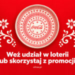 Coca Cola Bolesławiec loteria – talerz z ludowym wzorem