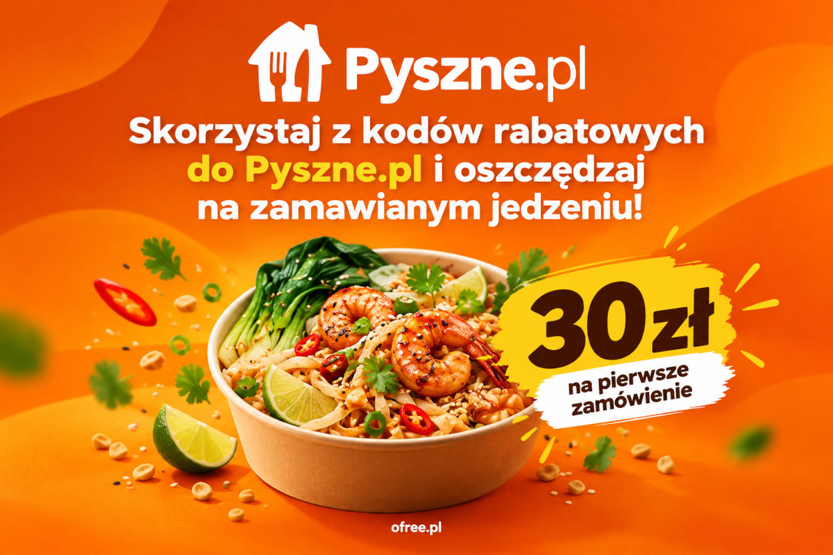 Pyszne.pl kod rabatowy na pierwsze zamówienie