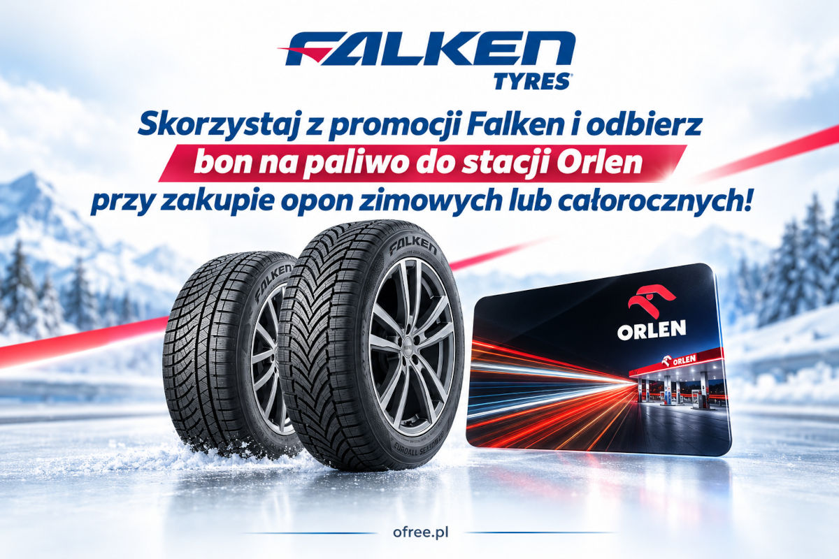 Falken bon na paliwo do 100 zł na kartę Orlen