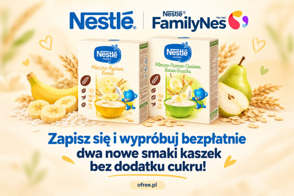 Kaszki Nestle bez cukru za darmo